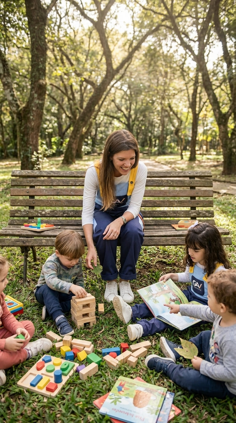 Mariane Felix com livro infantil